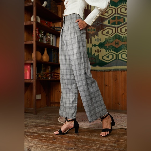 CHECKED TROUSERS (WEEKEND SALE) - Picture 1 of 4